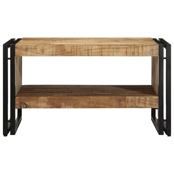 vidaXL Coffee Table 70x50x38 cm Solid Rough Wood Mango