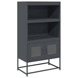 vidaXL Highboard Anthracite 68x39x123 cm Steel