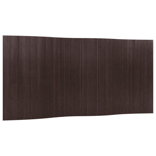 vidaXL Room Divider Dark Brown Width 400 cm Height 165 cm Bamboo