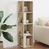 vidaXL Corner Cabinet Sonoma Oak 33x33x132 cm Engineered Wood