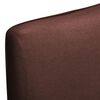 vidaXL Straight Stretchable Chair Cover 6 pcs Brown