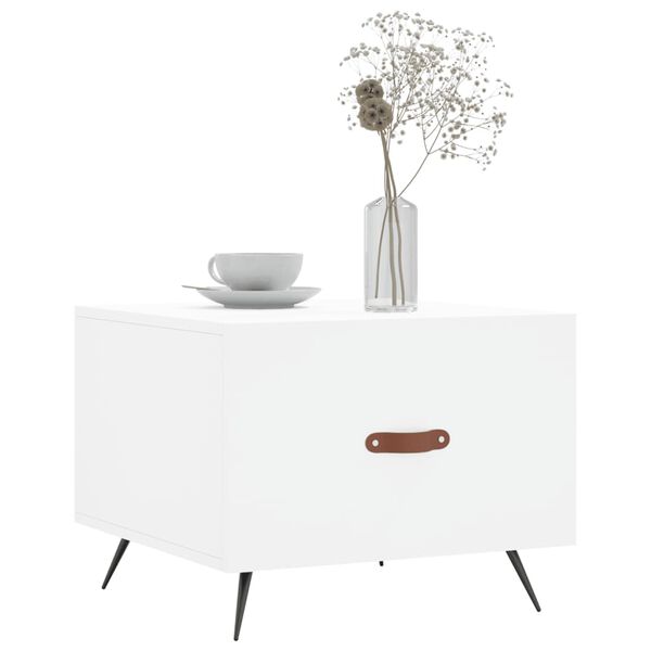 vidaXL Coffee Table White 50x50x40 cm Engineered Wood