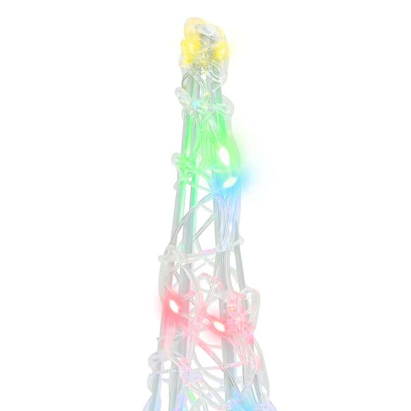 vidaXL Christmas Tree 3 pcs Multicolour 20 x 20 x 80 cm Acrylic