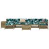 vidaXL 9 Piece Garden Sofa Set Impregnated Wood Pine