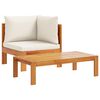 vidaXL 9 Piece Garden Sofa Set with Cushions Solid Wood Acacia