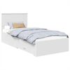 vidaXL Bed Frame with Drawer White 90 x 190 cm Engineered Wood