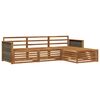 vidaXL Outdoor Sofa Set Natural 249.5 x 162.5 x 73 cm