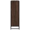 vidaXL Bookcase Brown Oak 97.5x33x107.5 cm Engineered Wood and Metal