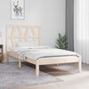 vidaXL Bed Frame without Mattress Solid Wood Single