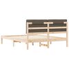 vidaXL Bed Frame with Upholstered Headboard Taupe 160 x 200 cm