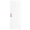 vidaXL Highboard High Gloss White 34.5x34x180 cm Engineered Wood