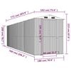 vidaXL Garden Shed Green 192x772x223 cm Galvanised Steel