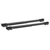 vidaXL Washing Machine Base Manual 2 pcs Black 72 x 5 x 4.5 cm