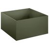 vidaXL Garden Planter Olive Green 40 x 40 x 30 cm Cold-rolled Steel