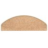 vidaXL Stair Mats 15 pcs 65x21x4 cm Gold Half Round Large