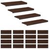 vidaXL Stair Treads 20 pcs 80 x 25 x 2 cm Dark Brown Solid Beech Wood