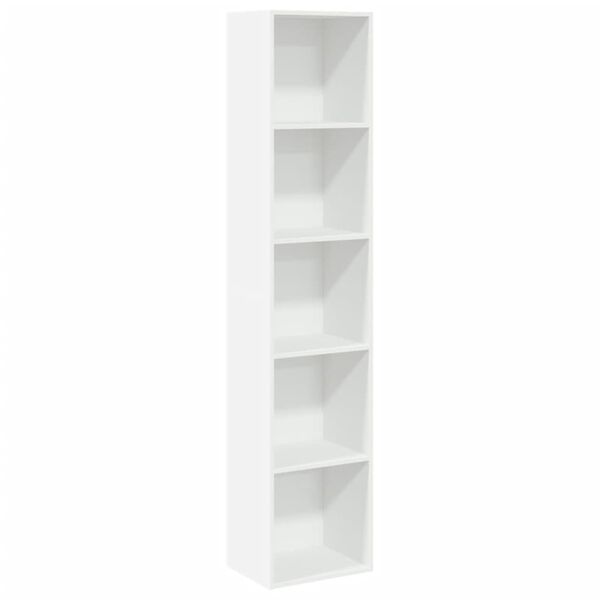 vidaXL Bookcase White 40x30x189 cm Engineered Wood