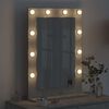 vidaXL Vanity Mirror Rectangular Concrete Grey 70 x 50 x 18 cm