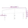 vidaXL Headboard White 200 cm Solid Wood Pine