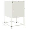 vidaXL Bedside Cabinets 2 pcs White 36x39x60.5 cm Steel