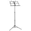 vidaXL Music Book Stand Black Steel
