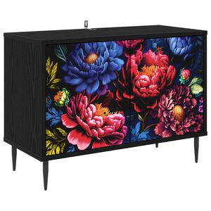 vidaXL TV Cabinet KIEL 69 x 33 x 50.5 cm Black Oak Engineered Wood