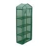 vidaXL Greenhouse | Transparent green | PVC cover | 4 tier
