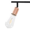 vidaXL 4-way Spot Light with Filament Bulbs 2 W Black and Copper 60 cm E27