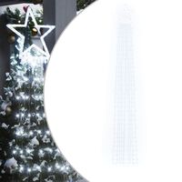 vidaXL Christmas Tree light 320 LEDs Cold White 375 cm