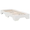 vidaXL Bed Frame No Mattress Stackable White 90x190 cm Single Solid Wood