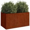vidaXL Planter 62x30x29 cm Corten Steel