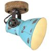 vidaXL Wall Lamp 25 W Distressed Blue 11.5x11.5x25 cm E27