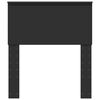 vidaXL Headboard with Headboard Black Oak 75 cm Engineered wood