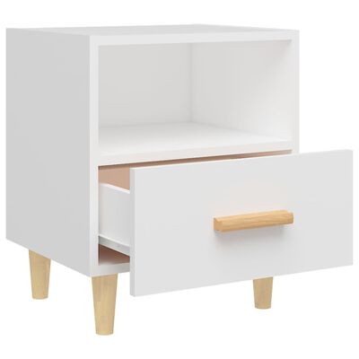 vidaXL Bedside Cabinets 2 pcs White 40x35x47 cm