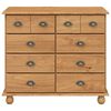 vidaXL Chest of Drawer ASKIM Brown 91 x 40 x 79 cm Solid Pine Wood