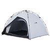 vidaXL Camping Tent Dome 4-Person White Blackout Fabric Quick Release