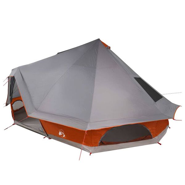 vidaXL Family Tipi Tent Tipi Grey and Orange 680 x 430 x 270 cm