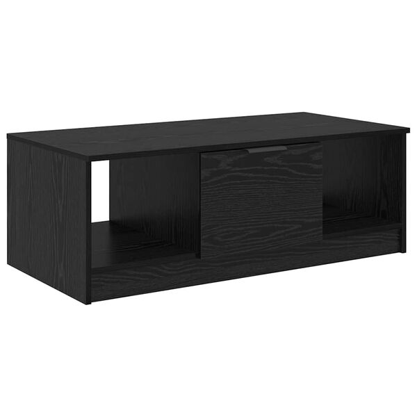 vidaXL Coffee Table Black Oak 102 x 50 x 36cm Engineered Wood