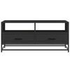 vidaXL Coffee Table Black 100x50x45 cm Engineered Wood and Metal
