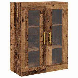 vidaXL Wall Cabinet Old Wood 69.5 x 34 x 90 cm Engineered Wood