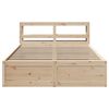 vidaXL Bed Frame with Headboard 160x200 cm Solid Wood Pine