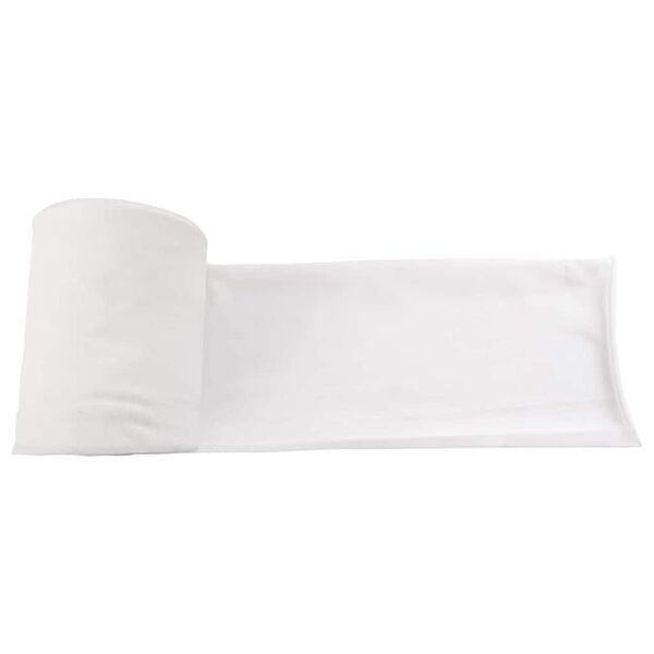 vidaXL Drain Pipe White 16 x 1000 cm Fabric