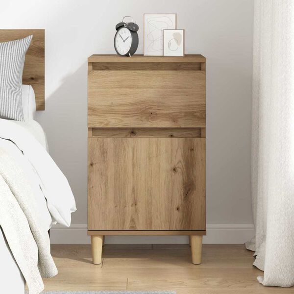 vidaXL Bedside Cabinet Artisan Oak 40 x 35 x 70 cm Engineered Wood