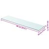 vidaXL Shelves 2 pcs Panel Glass Clear 90x20 cm