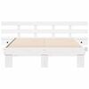 vidaXL Bed Frame with Headboard White 120 x 200 cm Solid Pine Wood