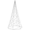 vidaXL Christmas Tree on Flagpole Warm White 200 LEDs 180 cm