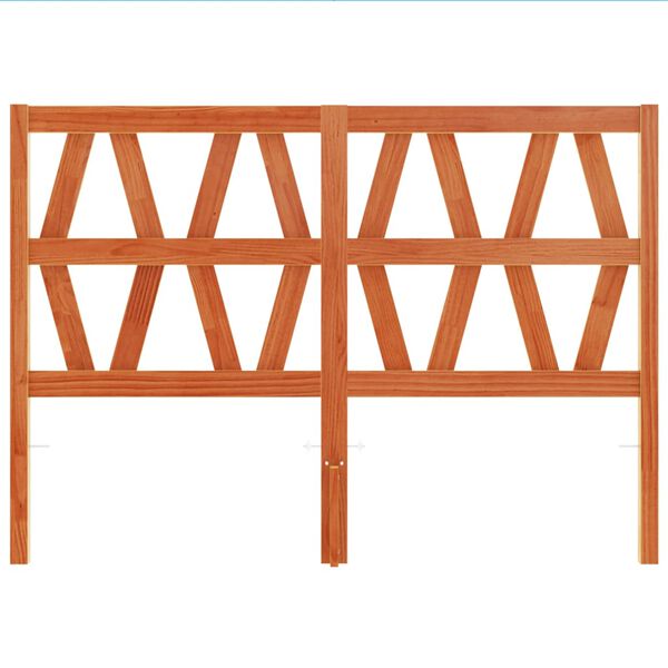 vidaXL Headboard Wax Brown 135 cm Solid Wood Pine
