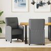 vidaXL Dining Chairs 2 pcs Dark grey 57 x 67 x 95 cm Fabric