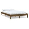 vidaXL Bed Frame without Mattress Honey Brown Small Double Solid Wood