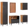 vidaXL Bathroom Sets 5 pcs Acacia Brown Winish Solid Mango Wood
